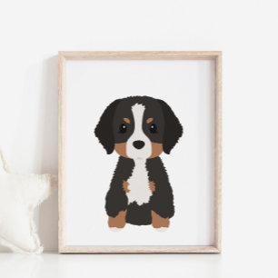 Bernese Mountain Dog Kinderzimmer & Kids Decor Pos Poster