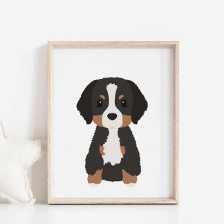 Bernese Mountain Dog Kinderzimmer & Kids Decor Pos Poster