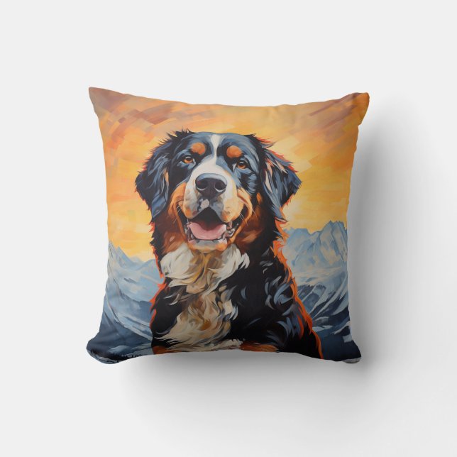 Bernese Mountain Dog Kissen (Vorderseite)