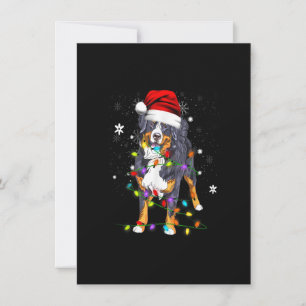 Bernese Mountain Dog Lights Weihnachtsmatte Einladung