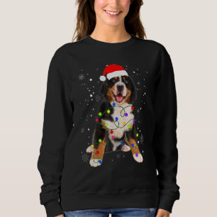 Bernese Mountain Dog Lights Weihnachtsmatte Sweatshirt