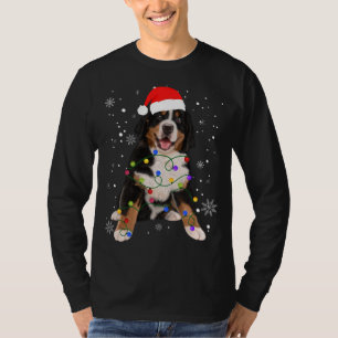 Bernese Mountain Dog Lights Weihnachtsmatte T-Shirt