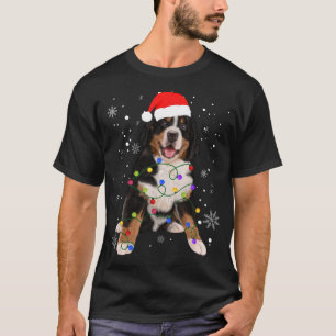 Bernese Mountain Dog Lights Weihnachtsmatte T-Shirt