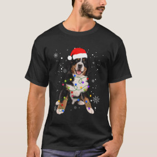 Bernese Mountain Dog Lights Weihnachtsmatte T-Shirt