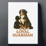 Bernese Mountain Dog Loyal Family Guardian Fotoplatte<br><div class="desc">Bernese Mountain Dog Loyal Family Guardian</div>