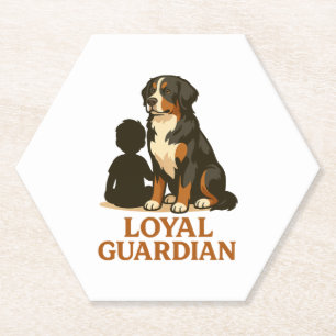 Bernese Mountain Dog Loyal Family Guardian Untersetzer