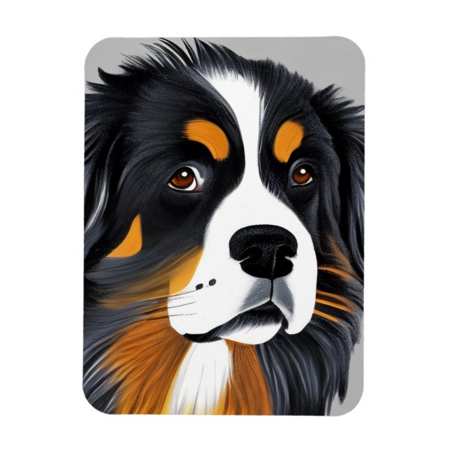 Bernese Mountain Dog Magnet (Vertikal)