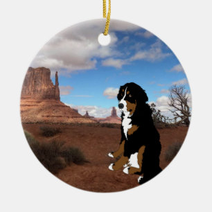 Bernese Mountain Dog Monument Valle Keramik Ornament