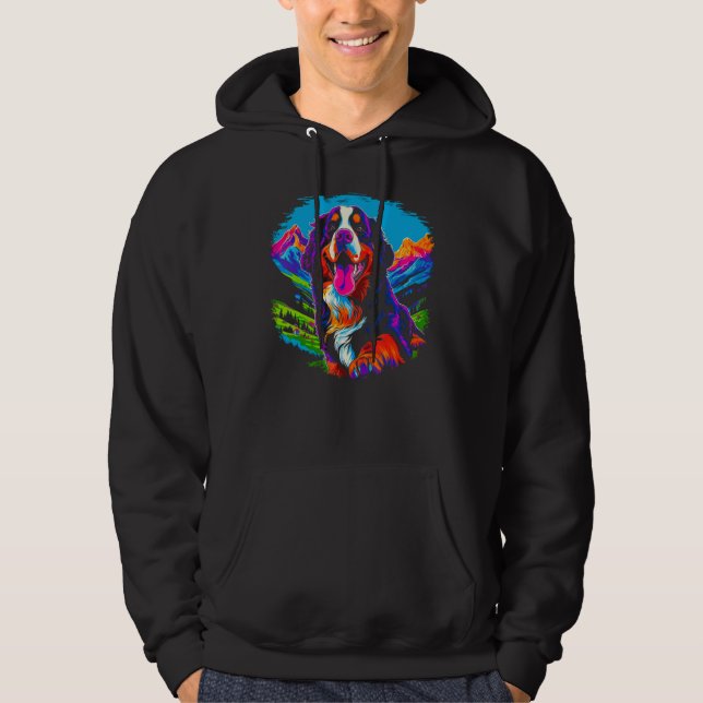 Bernese Mountain Dog Mountain Hoodie (Vorderseite)