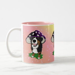 Bernese Mountain Dog Mushroom Cap Zweifarbige Tasse