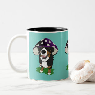 Bernese Mountain Dog Mushroom Cap Zweifarbige Tasse
