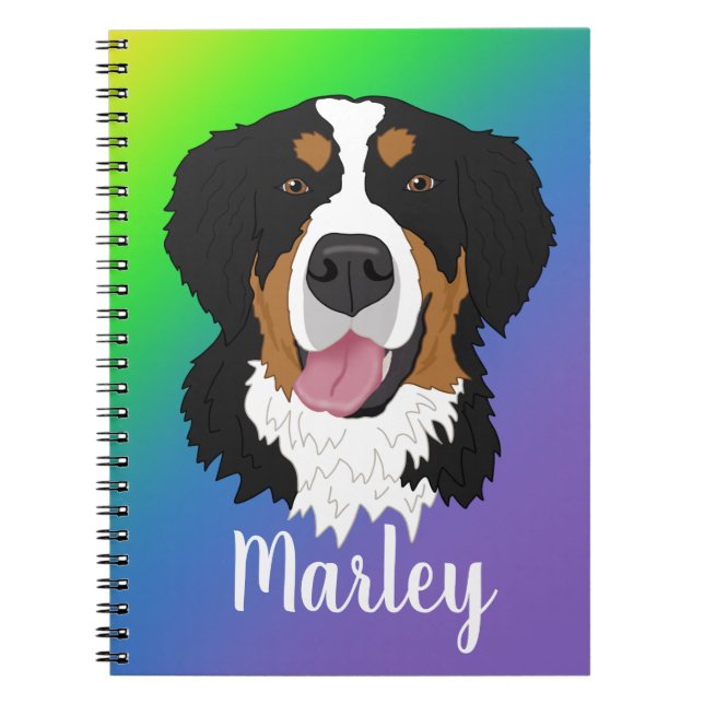 Bernese Mountain Dog Notizblock (Vorderseite)