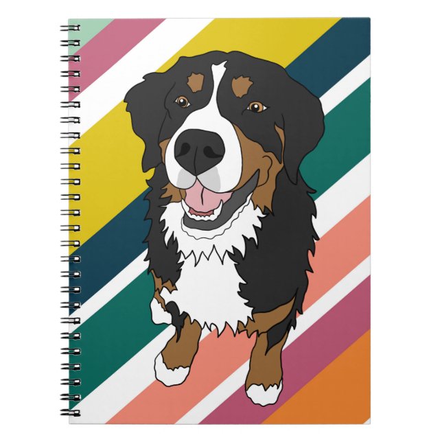 Bernese Mountain Dog Notizblock (Vorderseite)