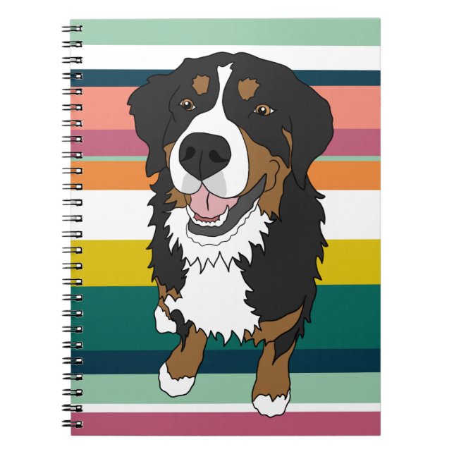 Bernese Mountain Dog Notizblock (Vorderseite)