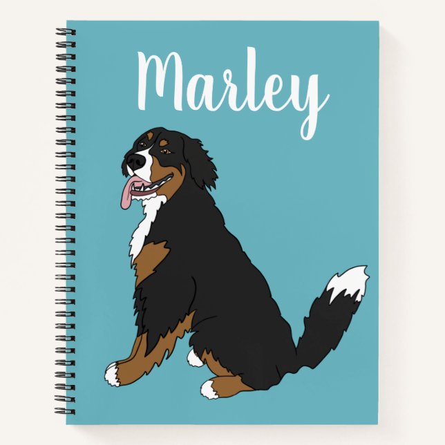 Bernese Mountain Dog Notizbuch (Vorderseite)
