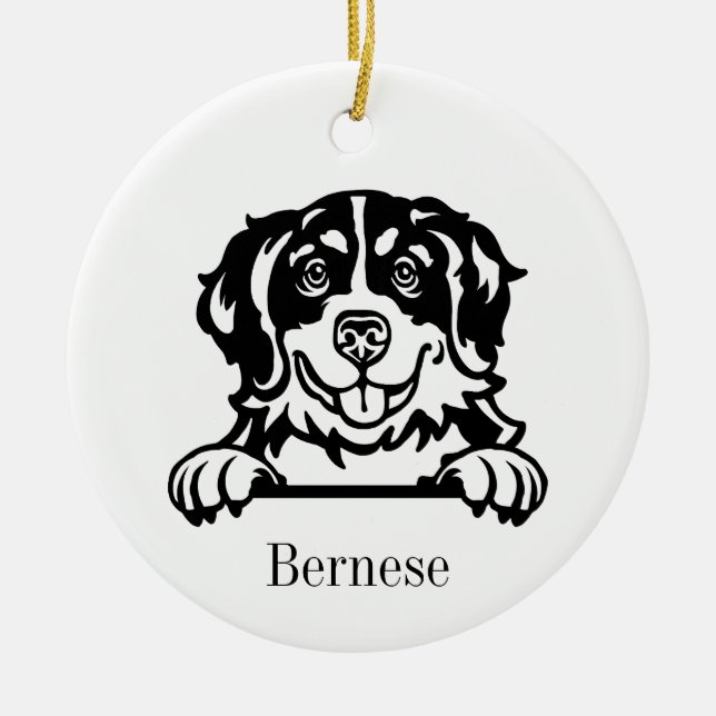 Bernese Mountain Dog Ornament (Vorne)