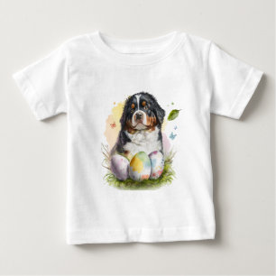 Bernese Mountain Dog Ostereier, Bernese Osterfeier Baby T-shirt