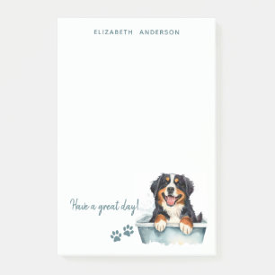 Bernese Mountain Dog Personalisiert Post-it Klebezettel