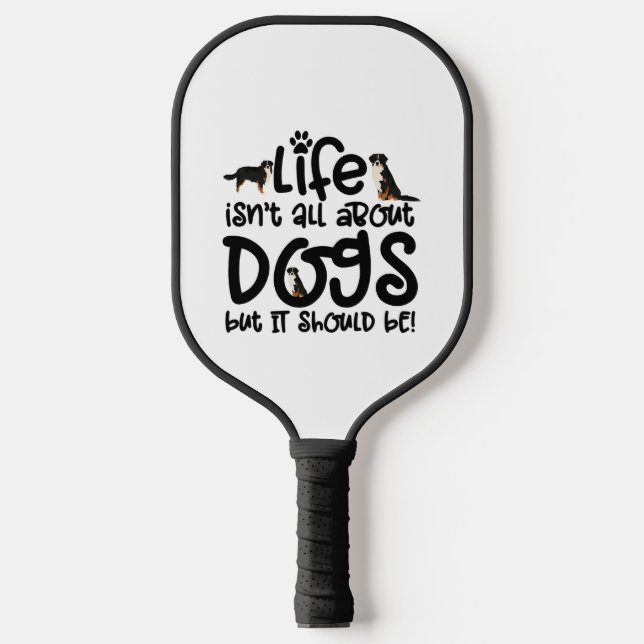 Bernese Mountain Dog Pickleball Schläger (Vorderseite)