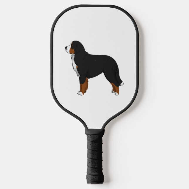 Bernese Mountain Dog Pickleball Schläger (Vorderseite)