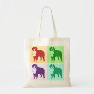 Bernese Mountain Dog Pop Art 2 Tragetasche