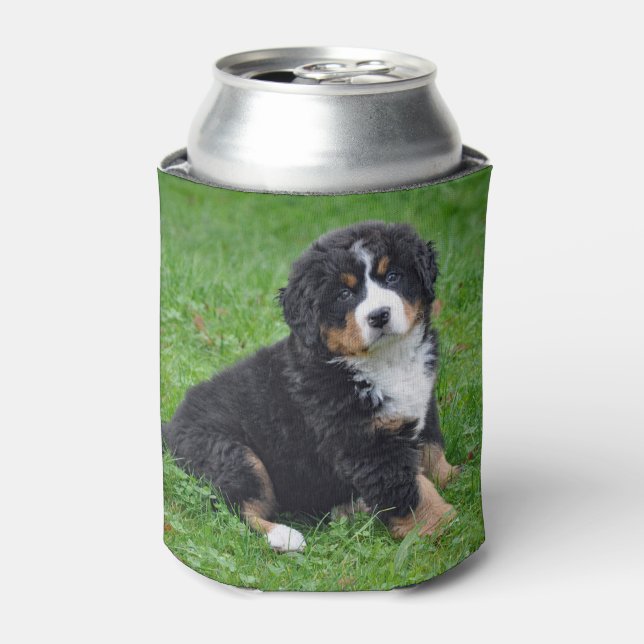 Bernese Mountain Dog Puppy Foto Dosenkühler (Kanne Vorderseite)