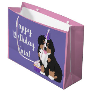 Bernese Mountain Dog Puppy Große Geschenktüte