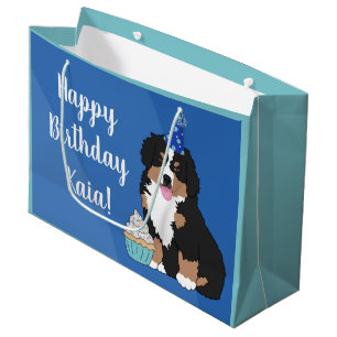 Bernese Mountain Dog Puppy Große Geschenktüte