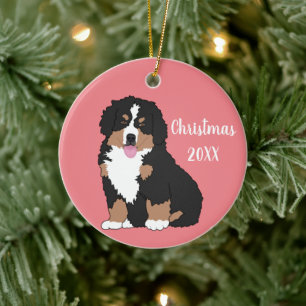 Bernese Mountain Dog Puppy Keramik Ornament