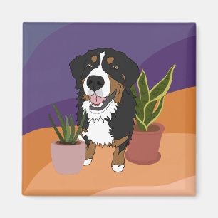 Bernese Mountain Dog Puppy Magnet