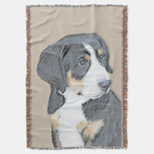 Bernese Mountain Dog Puppy Painting - Original Art Decke