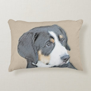 Bernese Mountain Dog Puppy Painting - Original Art Dekokissen