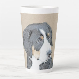 Bernese Mountain Dog Puppy Painting - Original Art Milchtasse