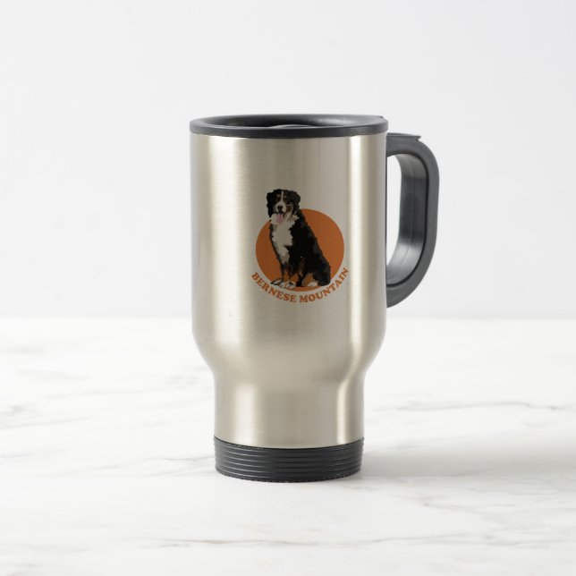 Bernese Mountain Dog Reisebecher (VorderseiteRechts)