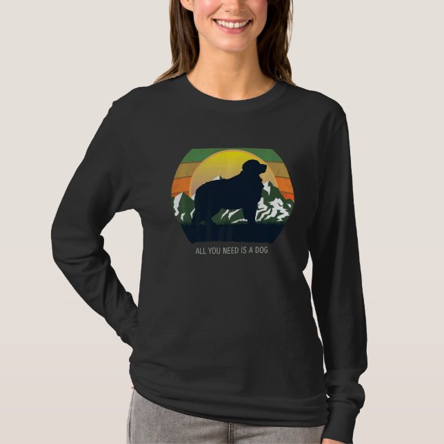 Bernese Mountain Dog Retro 9 T-Shirt (Vorderseite)