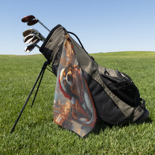 Bernese Mountain Dog Roller Untersetzer Weihnachte Golfhandtuch (Gras)