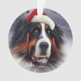 Bernese Mountain Dog, Santa Dog, Weihnachten Ornament