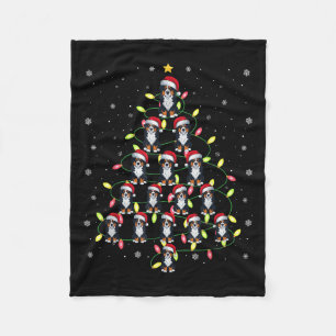 Bernese Mountain Dog Santa Xmas Tree Lights Ugly S Fleecedecke