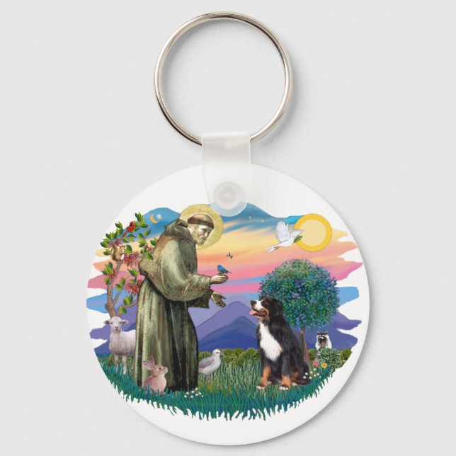 Bernese Mountain Dog Schlüsselanhänger (Vorderseite)