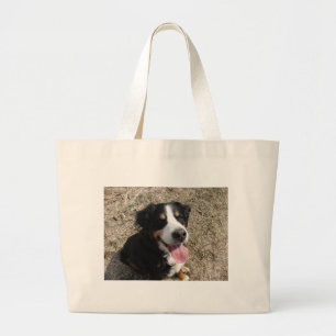 Bernese Mountain Dog Smile Jumbo Stoffbeutel