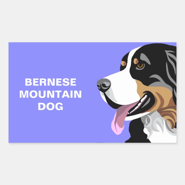 Bernese Mountain Dog Stickers (Vorderseite)