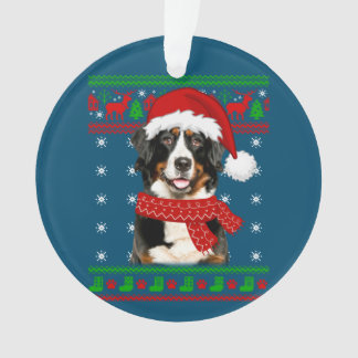 Bernese Mountain Dog Ugly Sweater Christmas Puppy