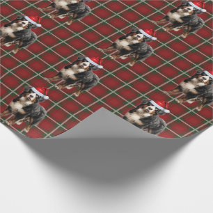Bernese Mountain Dog und Holiday Kariert Weihnacht Geschenkpapier