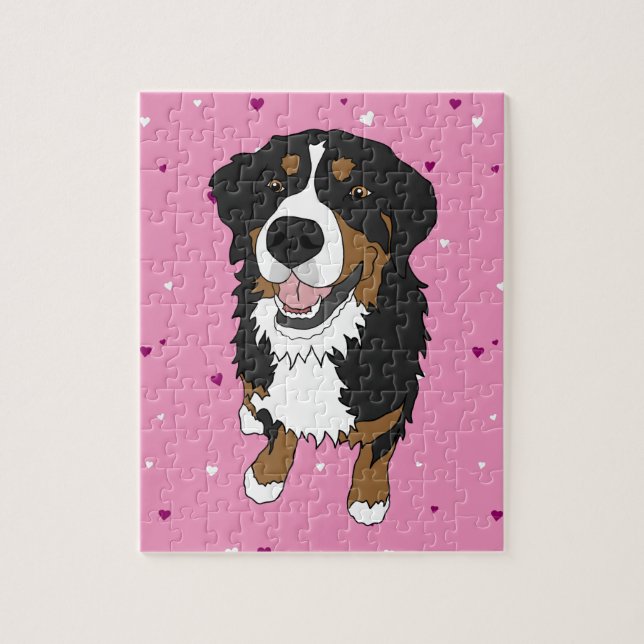 Bernese Mountain Dog Valentinstag (Vertikal)