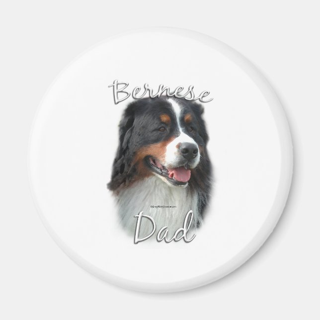 Bernese Mountain Dog Vater 2 Magnet (Vorne)