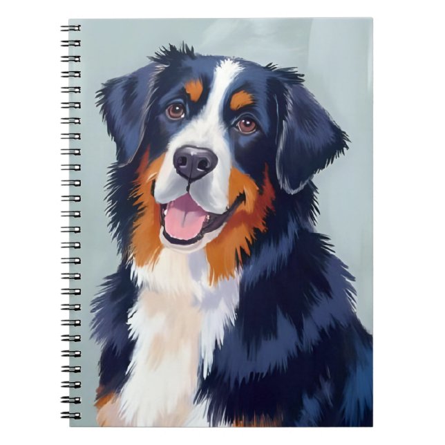 Bernese Mountain Dog | Watercolor Pet Notizblock (Vorderseite)