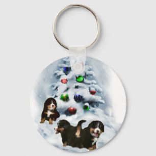 Bernese Mountain Dog Weihnachtsgeschenke Schlüsselanhänger