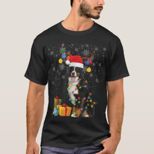 Bernese Mountain Dog Weihnachtsmannmütze Rentier W T-Shirt
