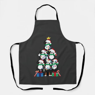 Bernese Mountain Dog Welpe Weihnachtsbaum Klassisc Schürze