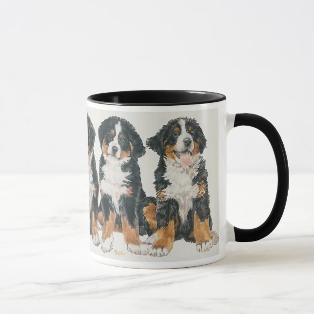 Bernese Mountain Dog Welpen Tasse (Rechts)